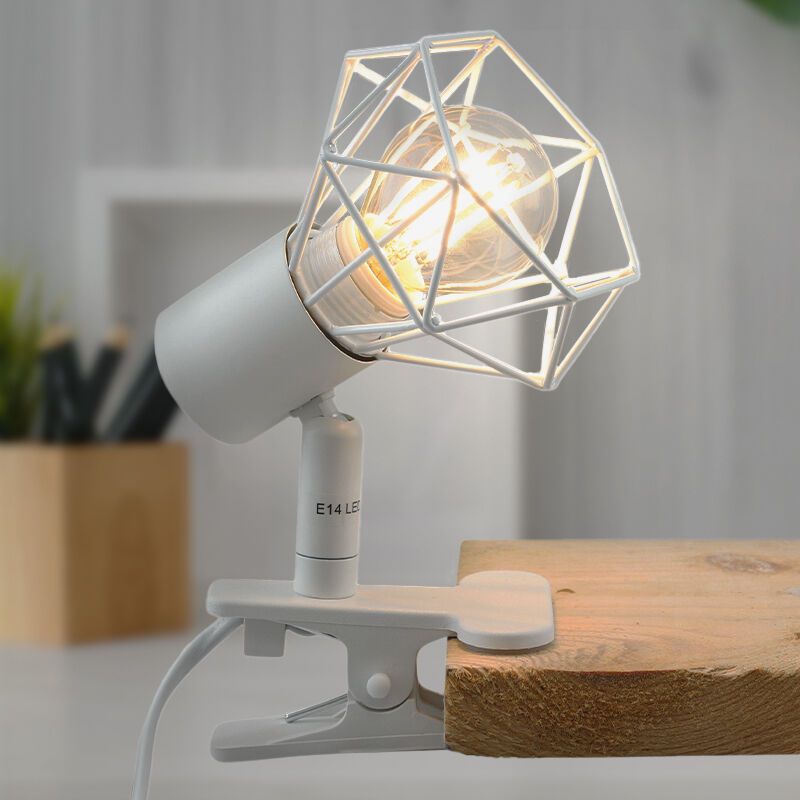 Industrielle Klemmspot Weiß, Jaylano, mit Schalter