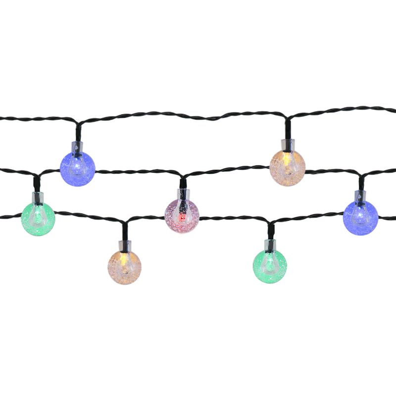 Solarschnur-Gartenbeleuchtung 30 LED mehrfarbig Solarschnur-Gartenbeleuchtung 30 LED mehrfarbig