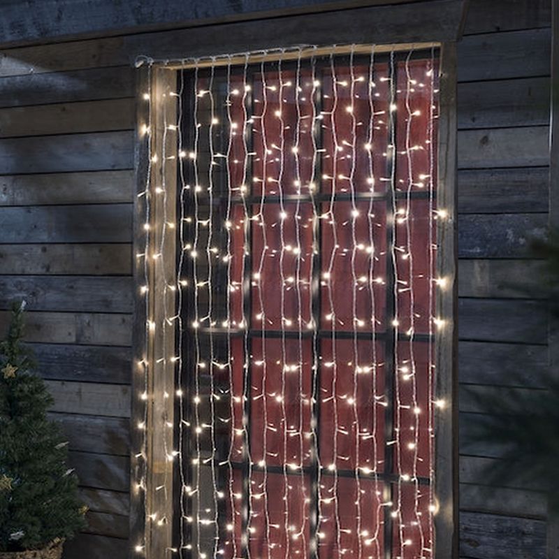 Weihnacht Lichtervorhang, 1 x 2 Meter, Warmweiß, IP44, inkl. 5 Funktion Controller Weihnacht Lichtervorhang, 1 x 2 Meter, Warmweiß, IP44, inkl. 5 Funktion Controller