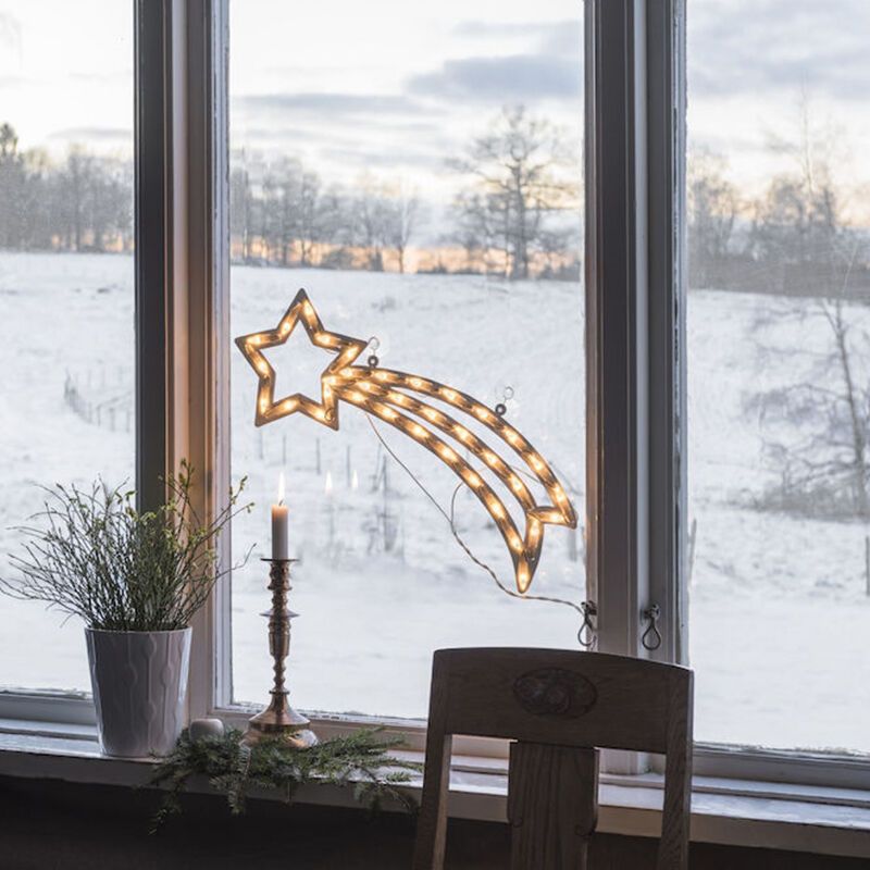 LED Window Silhouette Comet, beidseitig beleuchtet mit 35 LEDs