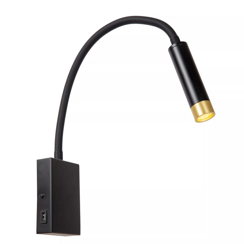 Schwarze Wandstrahler Modern, Alec, mit Schalter Schwarze Wandstrahler Modern, Alec, mit Schalter