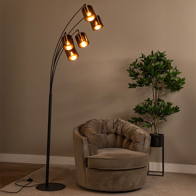 Rostfarbene Stehlampe Modern, Rankos, mit Schalter Rostfarbene Stehlampe Modern, Rankos, mit Schalter