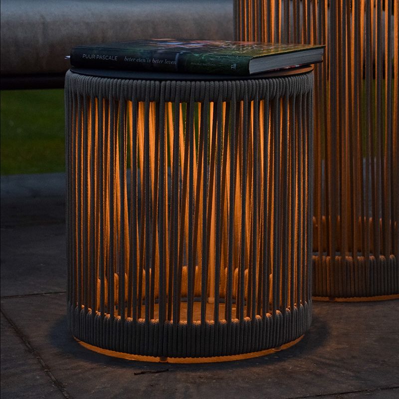 Taupe aufladbare Stehlampe Modern, Pingi, 3W, 3000K LED, IP44, 3-stufig dimmbar