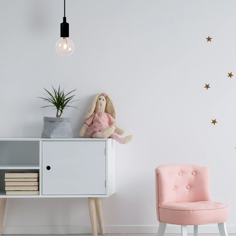 Schwarze Pendelleuchte Modern, Fix