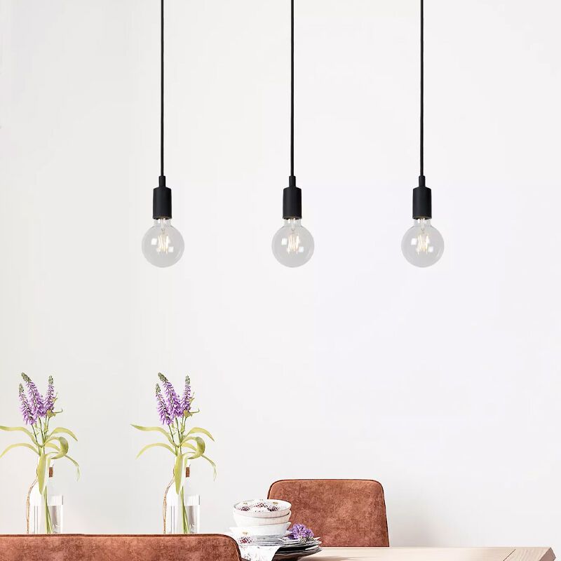 Schwarze Pendelleuchte Modern, Fix