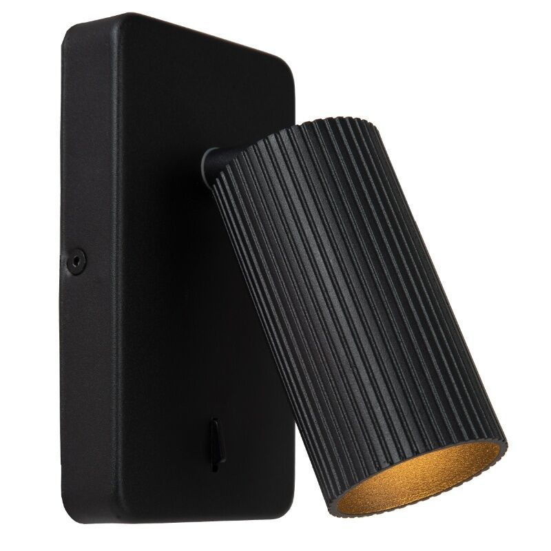 Schwarze Wandstrahler Modern, Clubs, mit Schalter