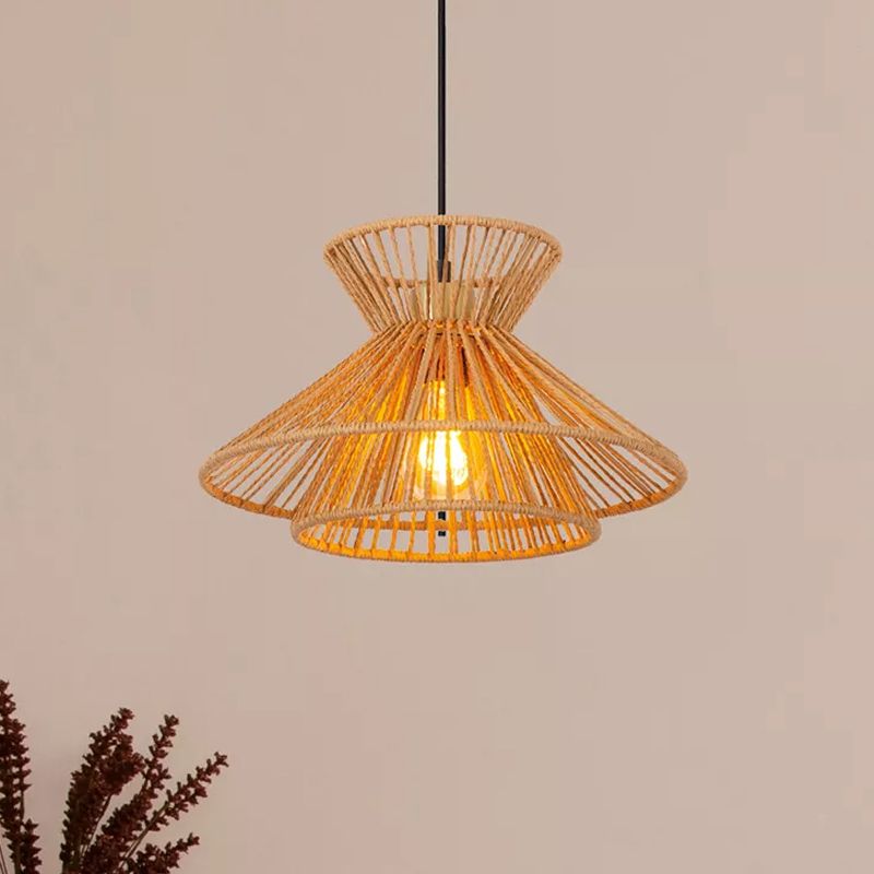 Rattan Pendelleuchte Braun, Tasman Rattan Pendelleuchte Braun, Tasman