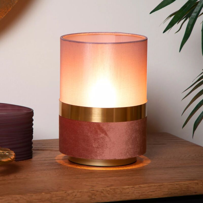 Goldene Tischleuchte Retro, Tusse, mit Schalter Goldene Tischleuchte Retro, Tusse, mit Schalter