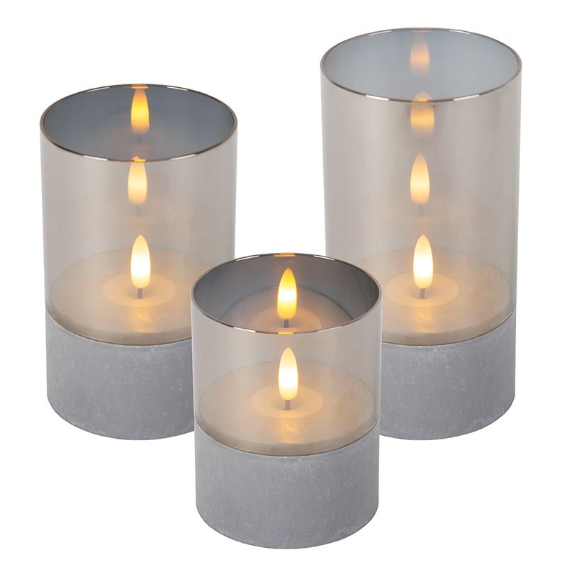 3 batteriebetriebene Kerzenlampen Velas 3 batteriebetriebene Kerzenlampen Velas