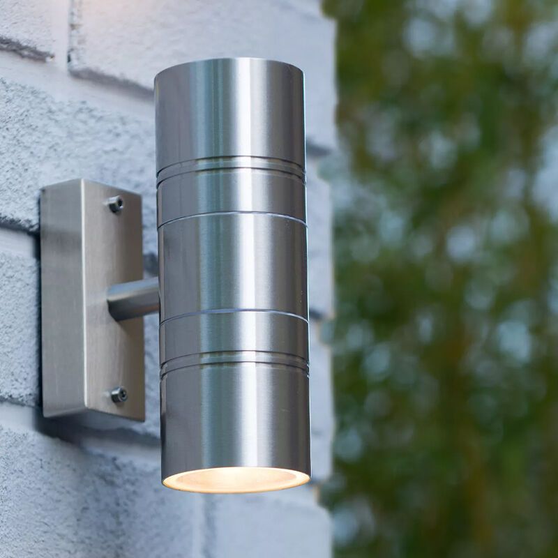 Chrom Up down Wandleuchte Modern, Arne, IP44 Chrom Up down Wandleuchte Modern, Arne, IP44