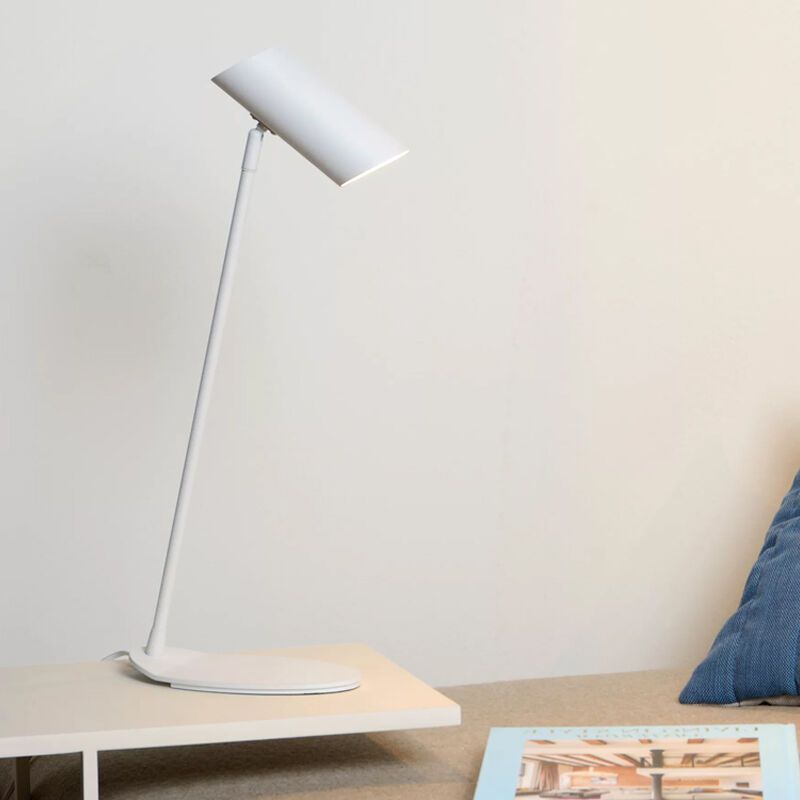 Weiße Schreibtischlampe Modern, Hester, mit Schalter Weiße Schreibtischlampe Modern, Hester, mit Schalter