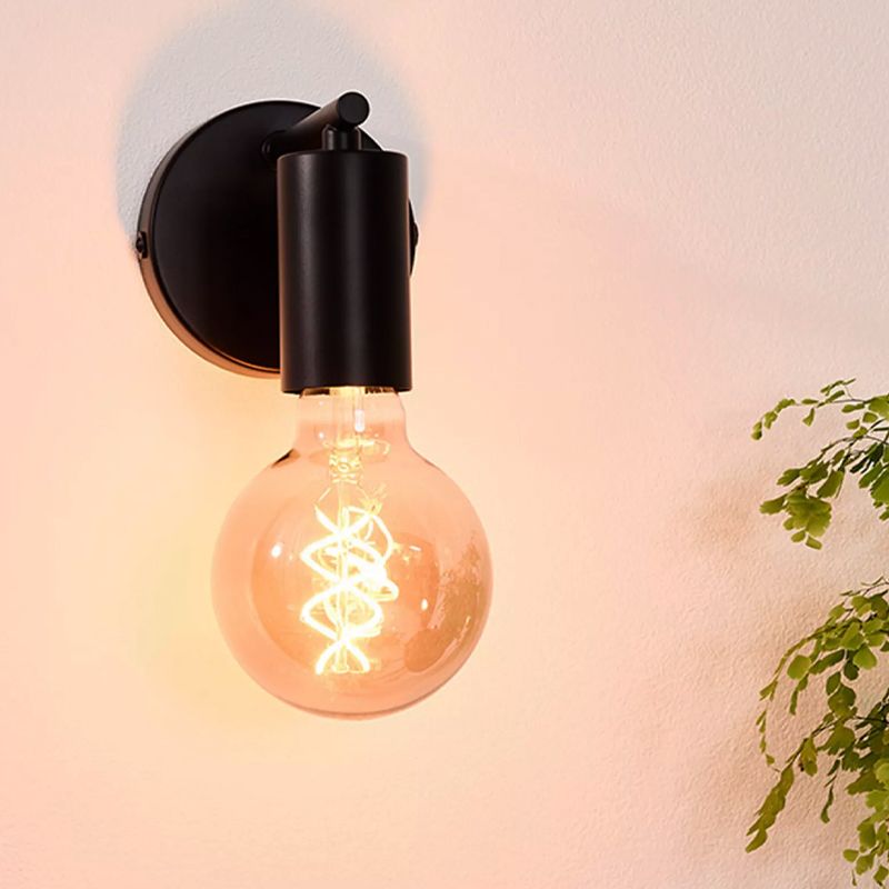 Schwarze Wandleuchte Modern, Leanne