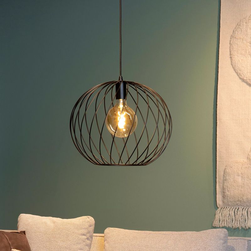 Schwarze Pendelleuchte Antik, Danza