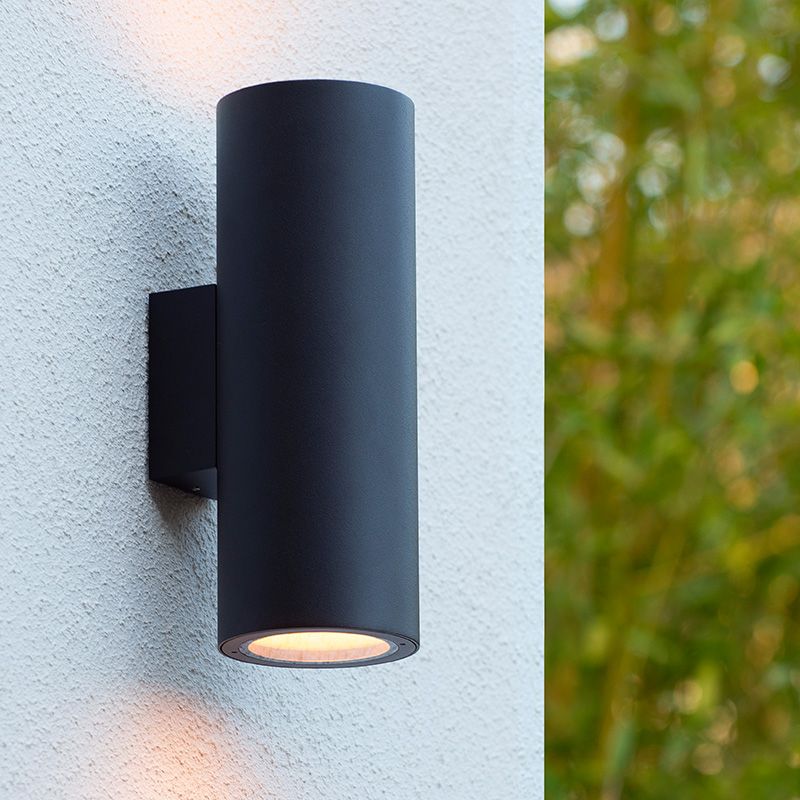 Schwarze Up down Wandleuchte Modern, Volantis, IP54 Schwarze Up down Wandleuchte Modern, Volantis, IP54