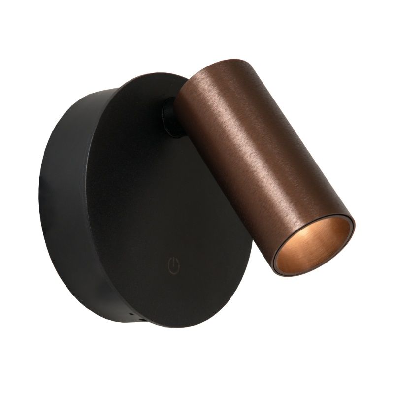 Braune aufladbare Wandleuchte Modern, Toni, 2W, 2700-4000K, mit Touch-Dimmer Braune aufladbare Wandleuchte Modern, Toni, 2W, 2700-4000K, mit Touch-Dimmer