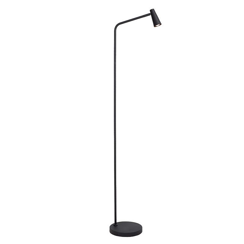 Schwarze aufladbare Stehlampe Modern, Stirling, 3W, 2700K LED, mit Touch-Dimmer