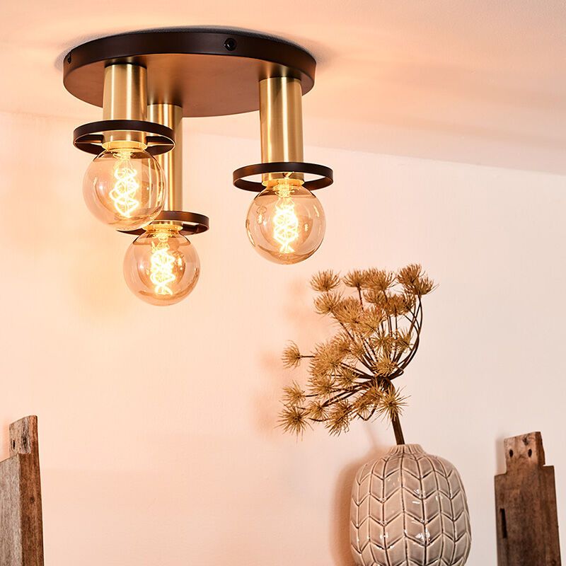 Goldene Deckenlampe Modern, Anaka Goldene Deckenlampe Modern, Anaka
