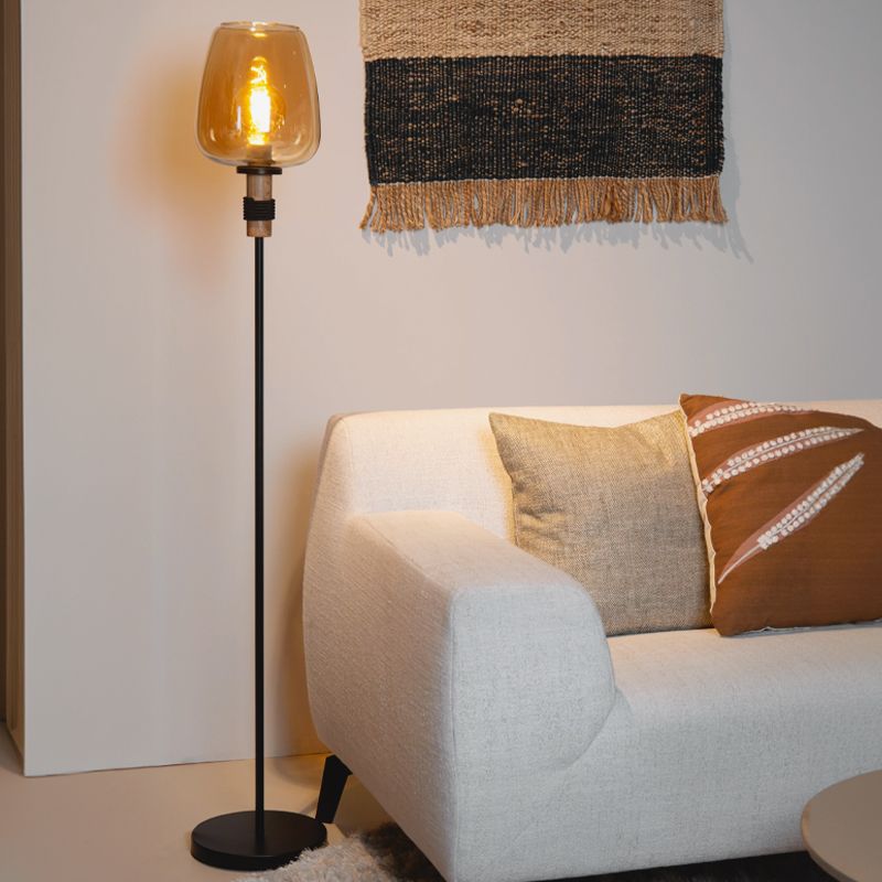 Bernstein Stehlampe Retro, Ilona, mit Schalter Bernstein Stehlampe Retro, Ilona, mit Schalter