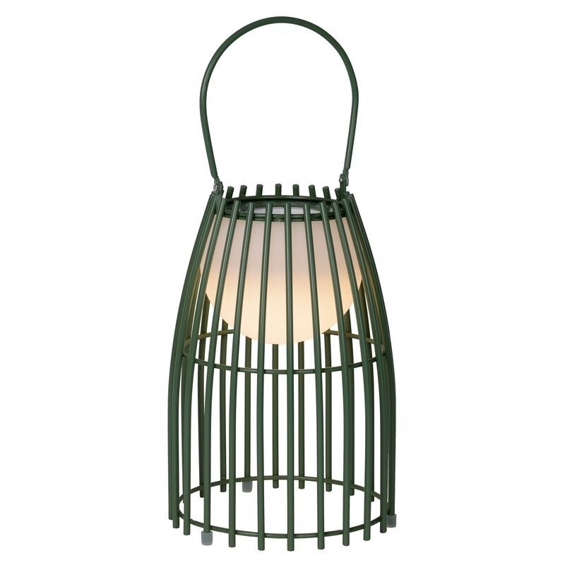 Grüne Außen Tischleuchte Retro, Fjara, 0,3W, 2700K LED, IP44, mit Touch-Dimmer