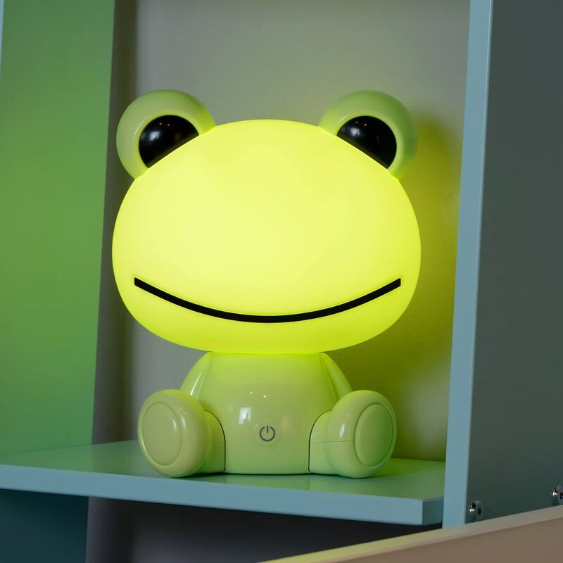 Grüne Kinderzimmer Tischleuchte, Dodo Frosch, 3W, 4000K LED Grüne Kinderzimmer Tischleuchte, Dodo Frosch, 3W, 4000K LED