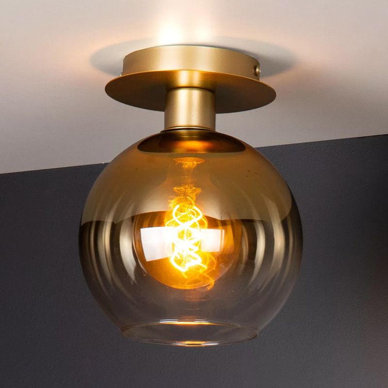 Goldene Deckenlampe Retro, Marius