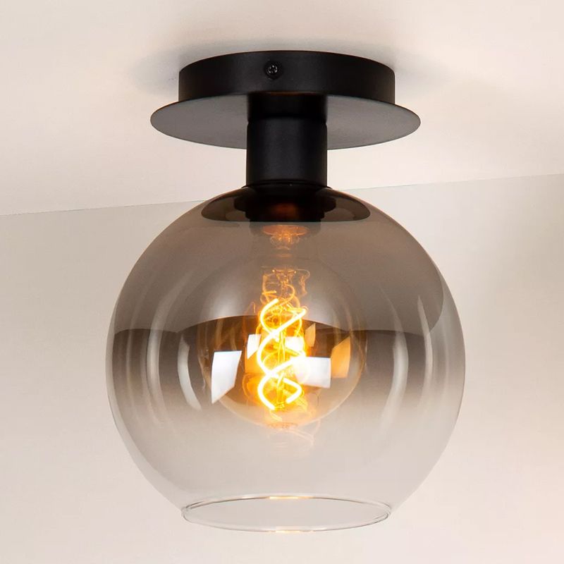 Graue Deckenlampe Retro, Marius