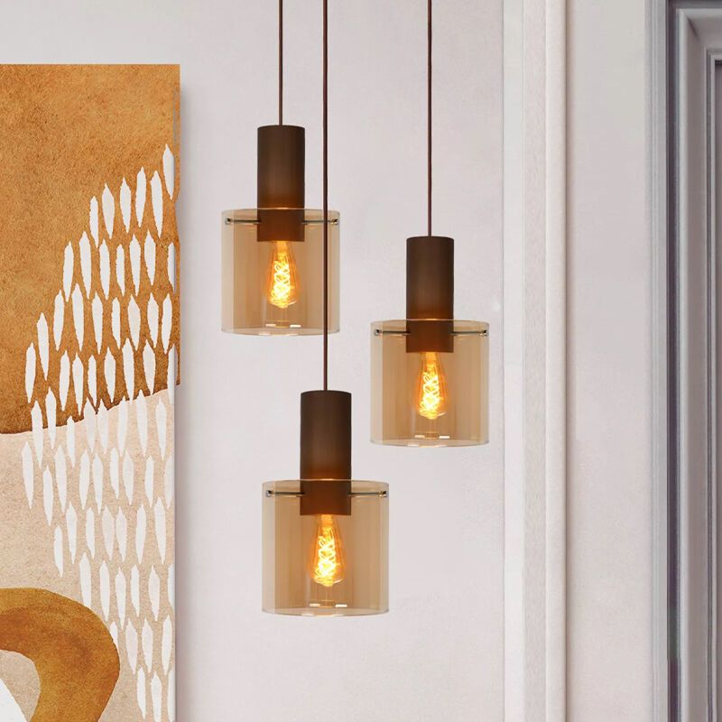 Bernstein Pendelleuchte Esszimmer Vintage, Toledo