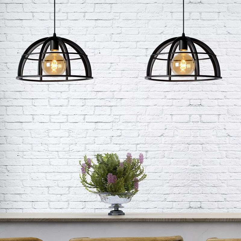 Schwarze Pendelleuchte Modern, Dikra