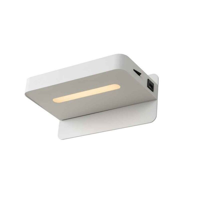 Weiße Wandleuchte Modern, Atkin, 5W, 2700K LED, mit Schalter Weiße Wandleuchte Modern, Atkin, 5W, 2700K LED, mit Schalter