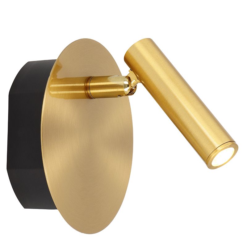 Goldene Bettlampe Modern, Jolijn, 2W, 3000K LED, mit Schalter Goldene Bettlampe Modern, Jolijn, 2W, 3000K LED, mit Schalter