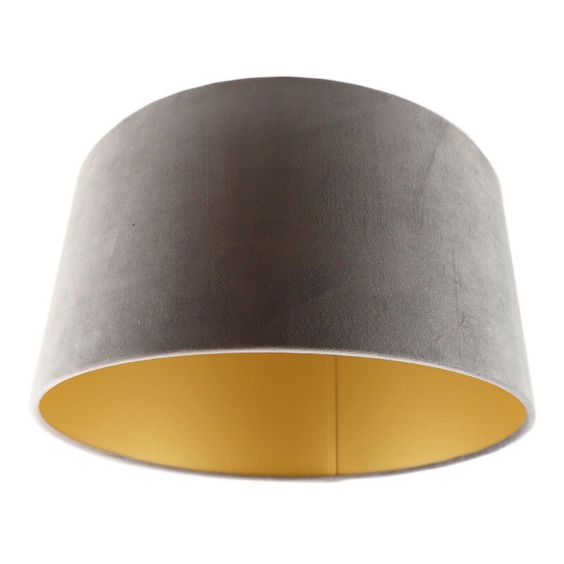 Graue Lampenschirm Melanie, Stoff, modern Graue Lampenschirm Melanie, Stoff, modern