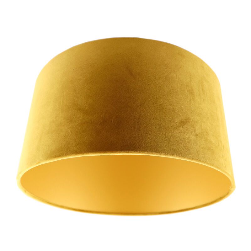 Gelbe Lampenschirm Melanie, Stoff, modern