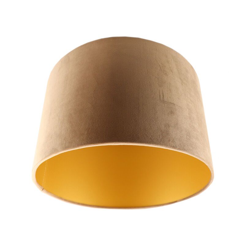 Taupe Lampenschirm Madelyn, Stoff, modern Taupe Lampenschirm Madelyn, Stoff, modern