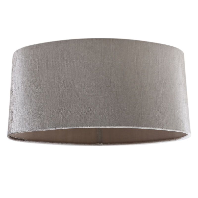 40 cm Ovaler Samt Lampenschirm Grau, Rody 40 cm Ovaler Samt Lampenschirm Grau, Rody