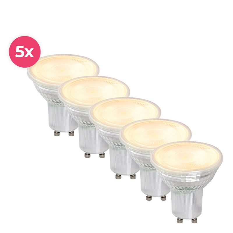 Dimmbare transparante GU10 LED Lichtquelle Antonie, 5w, Warmweiß