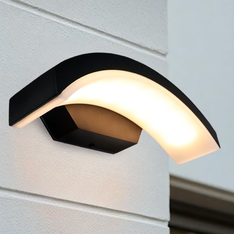 Moderne Außenleuchte Schwarz, Annemay, 6W, 3000K LED, IP54