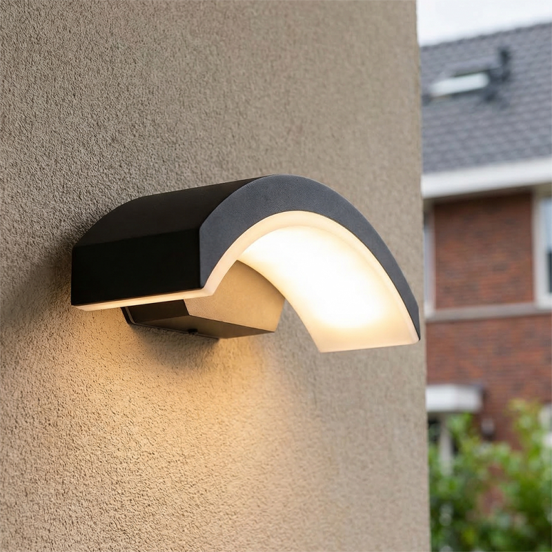 Moderne Außenleuchte Schwarz, Annemay, 6W, 3000K LED, IP54 Moderne Außenleuchte Schwarz, Annemay, 6W, 3000K LED, IP54