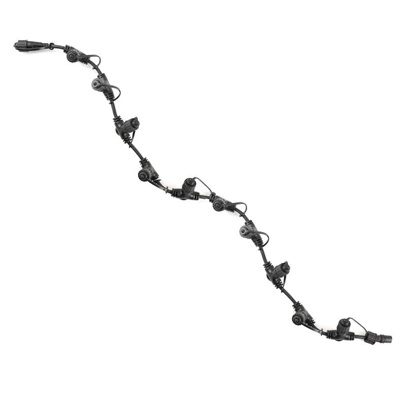 1 m schwarzes Verteilerkabel mit 10 Ausgängen 1 m schwarzes Verteilerkabel mit 10 Ausgängen