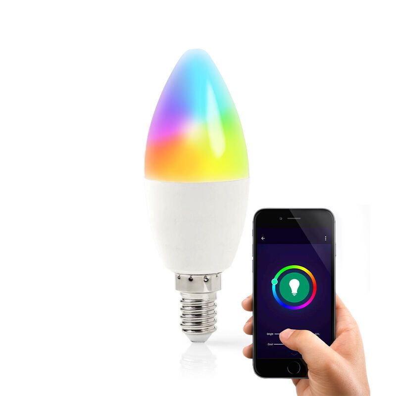 E14 Wifi Smart LED Lichtquelle, alle Farben und warmes Weiß E14 Wifi Smart LED Lichtquelle, alle Farben und warmes Weiß