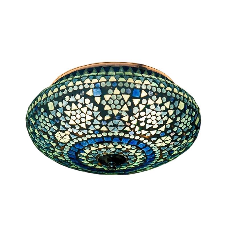Blaue Mosaik Deckenlampe Orientalisch, Mimoun Blaue Mosaik Deckenlampe Orientalisch, Mimoun