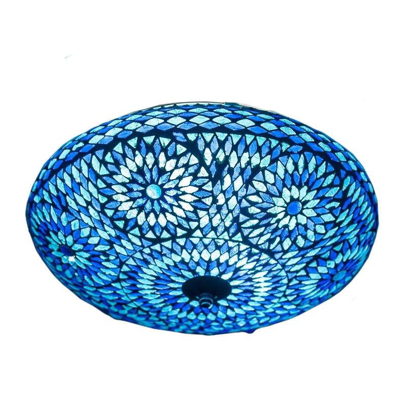 Blaue Mosaik Deckenlampe Orientalisch, Louay Blaue Mosaik Deckenlampe Orientalisch, Louay