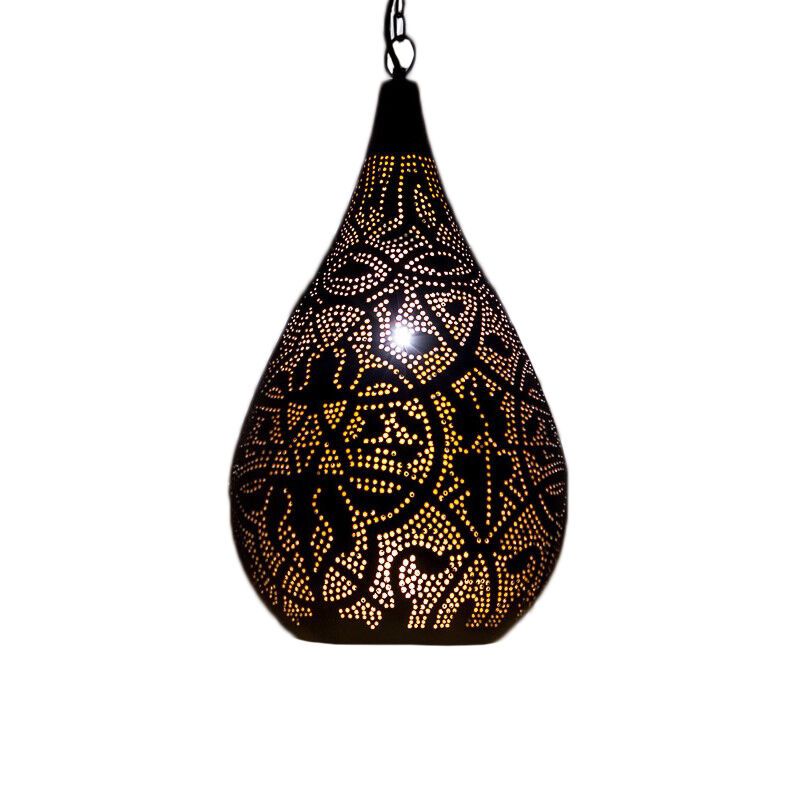 Schwarze Pendelleuchte Orientalisch, Zina