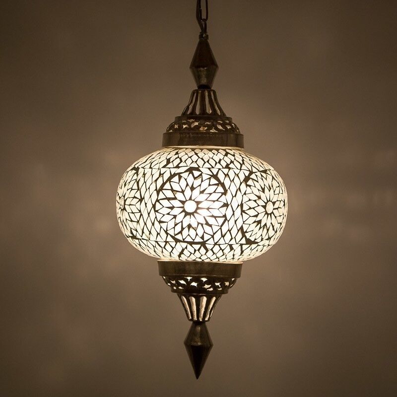 Transparente Mosaik Pendelleuchte Orientalisch, Aicha
