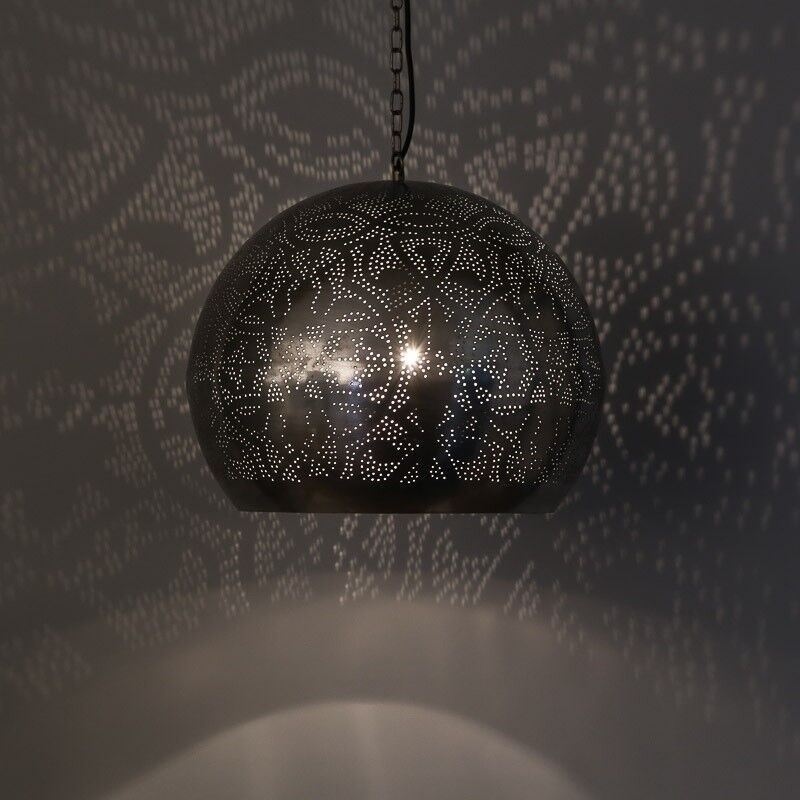Silberne Pendelleuchte Orientalisch, Kenza Silberne Pendelleuchte Orientalisch, Kenza