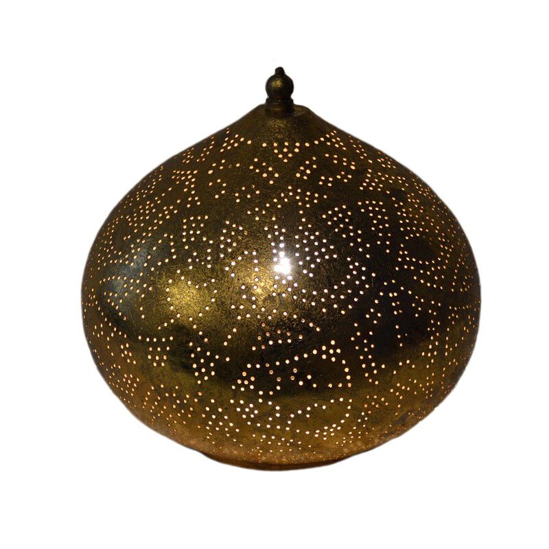 Goldene Tischleuchte Orientalisch, Nour Goldene Tischleuchte Orientalisch, Nour