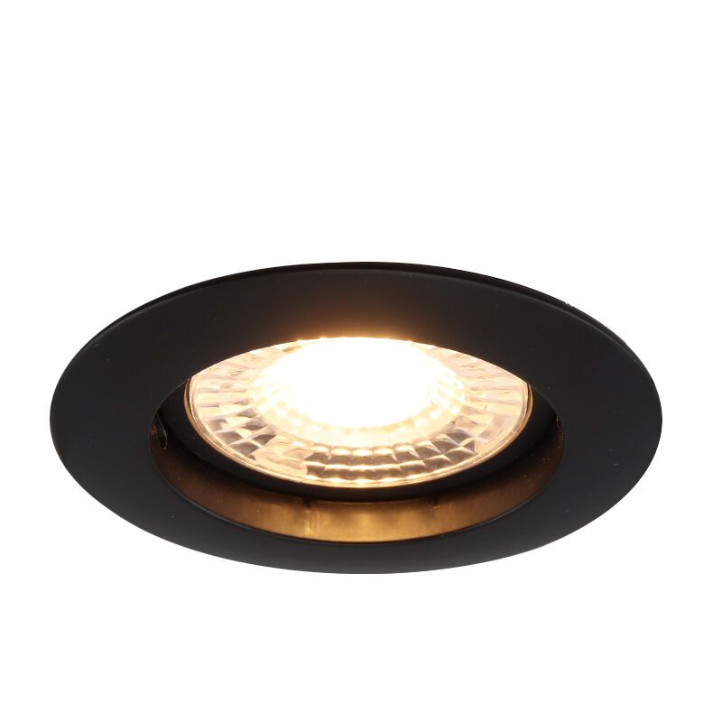 Aluminium Einbaustrahler Schwarz, Rudo