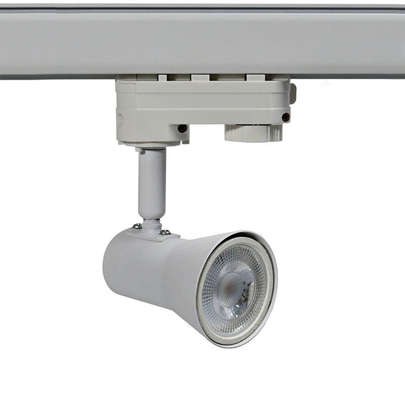 Weißer 3-Phasen-Schienenstrahler Sharita, Pro