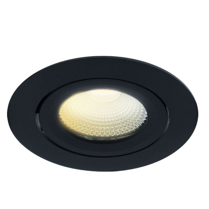 Schwarze Einbaustrahler Aluminium, Wimke, 5W, dim to warm LED, IP44 Schwarze Einbaustrahler Aluminium, Wimke, 5W, dim to warm LED, IP44