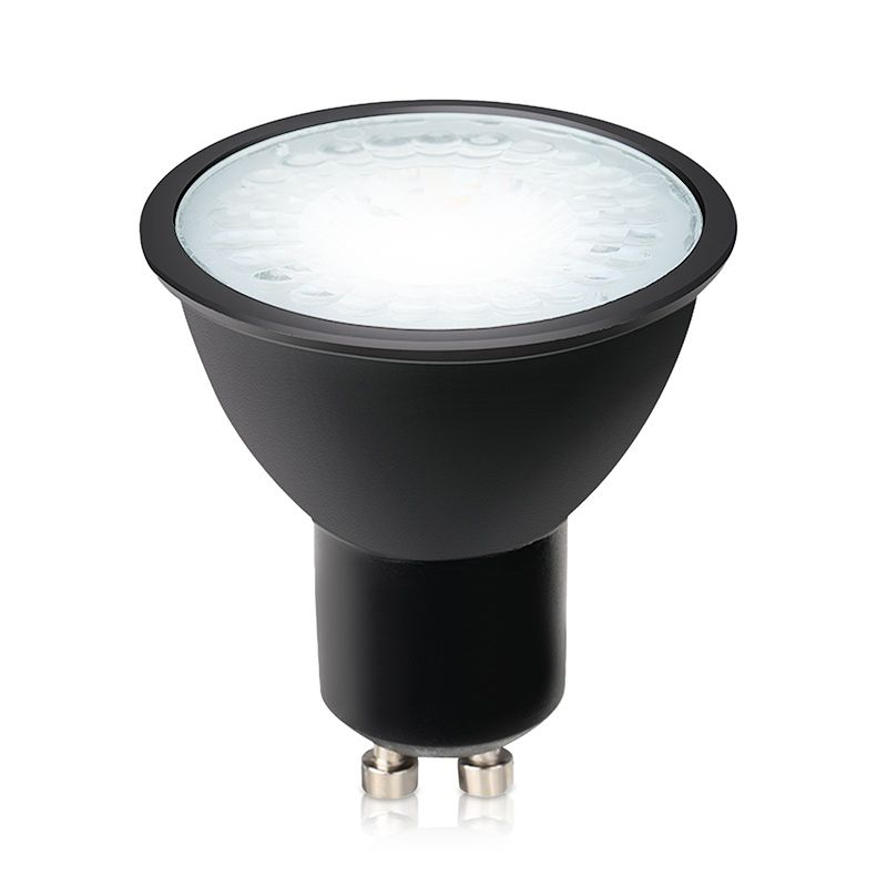 Dimmbare GU10 LED-Lampe Antonie, Schwarz, 7W, 4000K Dimmbare GU10 LED-Lampe Antonie, Schwarz, 7W, 4000K