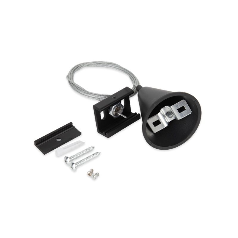 Pendelset für 3-Phasen-Schienenbeleuchtung, 3 Meter, schwarz, Pro Pendelset für 3-Phasen-Schienenbeleuchtung, 3 Meter, schwarz, Pro